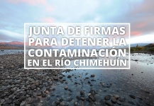 Junta de firmas para detener la contaminación en el Río Chimehuín