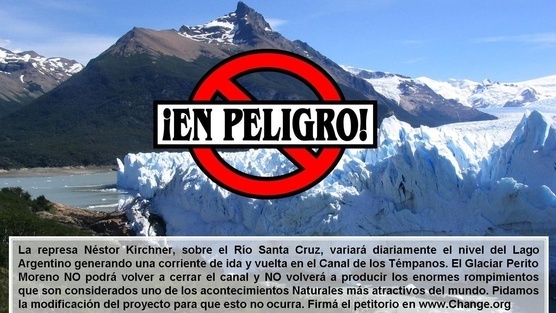 Impacto de las represas sobre el Glaciar Perito Moereno