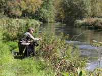 Charles Jardine stalking on the Chalk Streams of southern England.