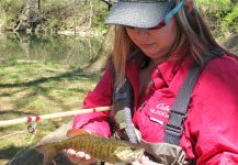 Cierra Bennetch 's Fly-fishing Picture of a Smallmouth Bass – Fly dreamers 