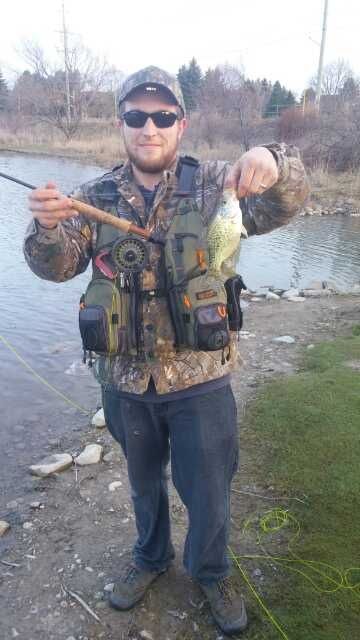Crappie on the fly!