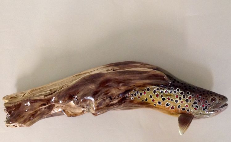 Stylized Brown Trout.