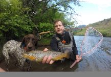 Jeremy Anderson 's Fly-fishing Photo of a German brown – Fly dreamers 