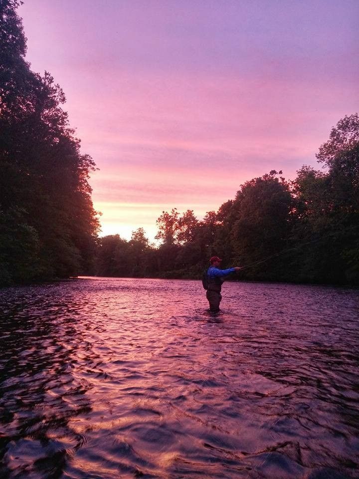 What paradise looks like! An evening Euro Nymphing session on the Farmington with Guide Zach of UpCountry Sportfishing, all 3 of us were on trout all night. 