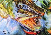 Rosi Oldenburg's Interesting Fly-fishing Art Image | Fly dreamers 