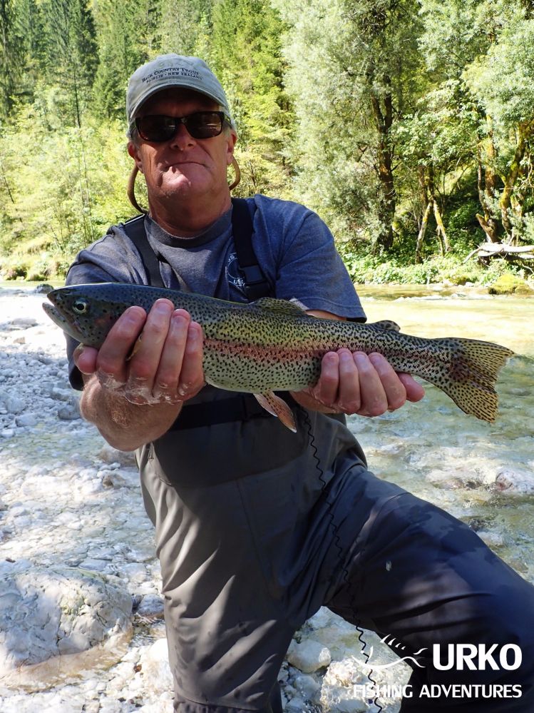 First Slovenian rainbow trout for Mike!
