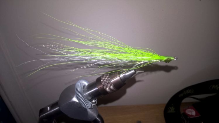 A Lefty's Deceiver fly, I have hd many attempts at tying this fly, and I feel this is my best one yet