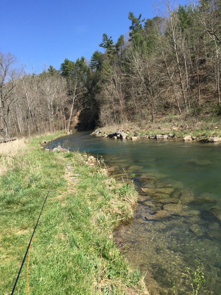 Back creek fishing with Project Healing Waters