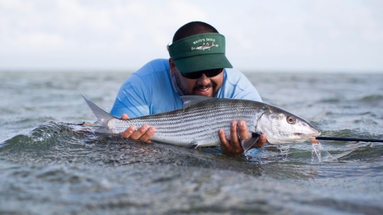 Above average stud bonefish in the wind...it's when the heavier ones come out to play. 