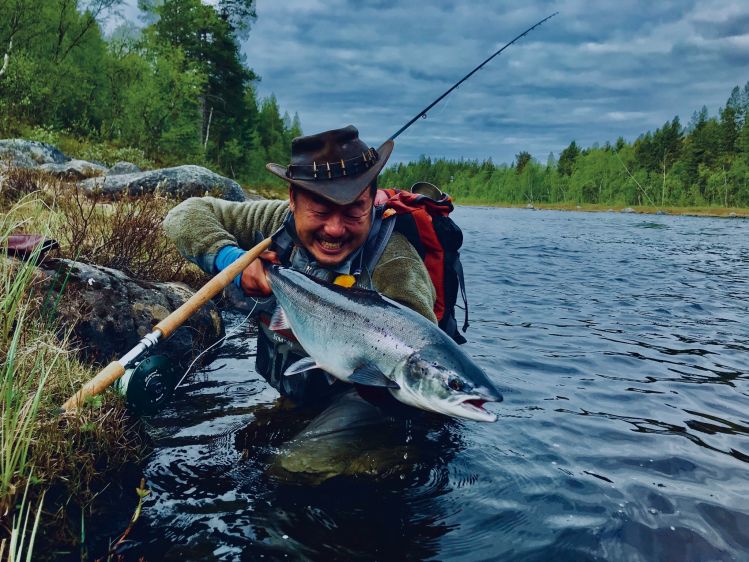 Atlantic salmon in Russia.