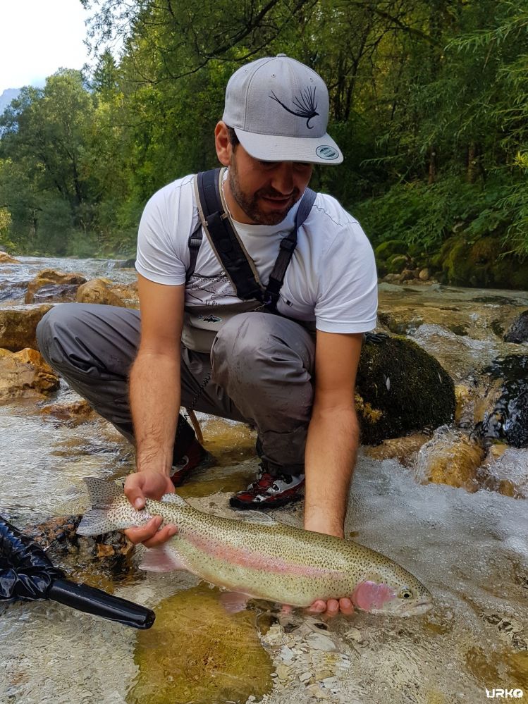 Nice bow from the river Soča ... Less than two weeks and we are ready to go.