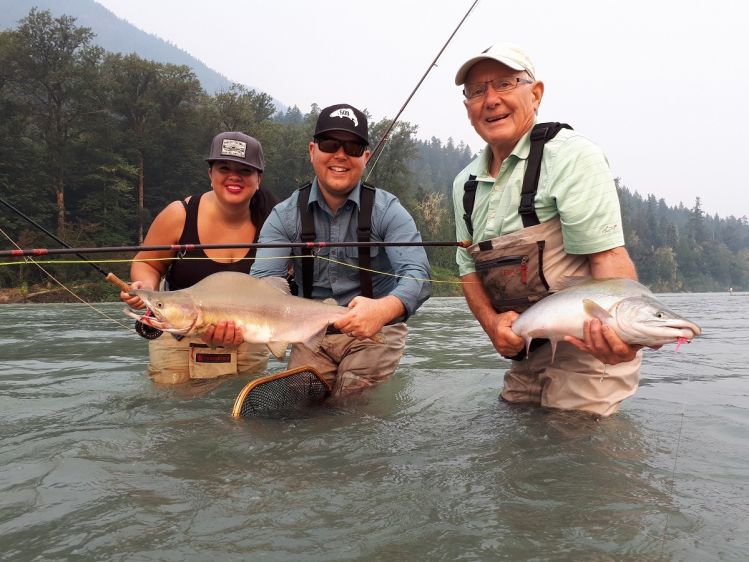 It's Pink salmon fly fishing in Vancouver starting July 10th