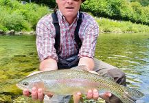 Good Fly-fishing Situation of Rainbow trout - Photo shared by Uros Kristan - URKO Fishing Adventures | Fly dreamers 