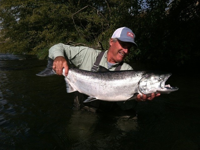 International man of mystery (and all-around awesome dude) Brian O'Keefe is at it again. The SA brand ambassador pulled this glimmering Chinook from the Deschutes River in Oregon. He claims it was his lucky SA hat, and who are we to argue?