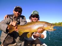 Fresh from TODAY !!!!!
Great surface fishing with attractors on the Limay, out of LIMAY RIVER LODGE !!