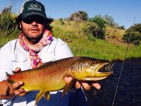 Friend and fisherman Lauren Le Flanchec left Limay River Lodge today. During 6 straight days he averaged 50 fish a day, both rainbows and browns between 20 and 26 inches. All fishing was done with floating lines, mainly dry flies (attractors, parachute pa