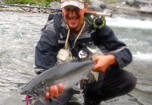Luke Metherell 's Fly-fishing Photo of a Silver salmon | Fly dreamers 