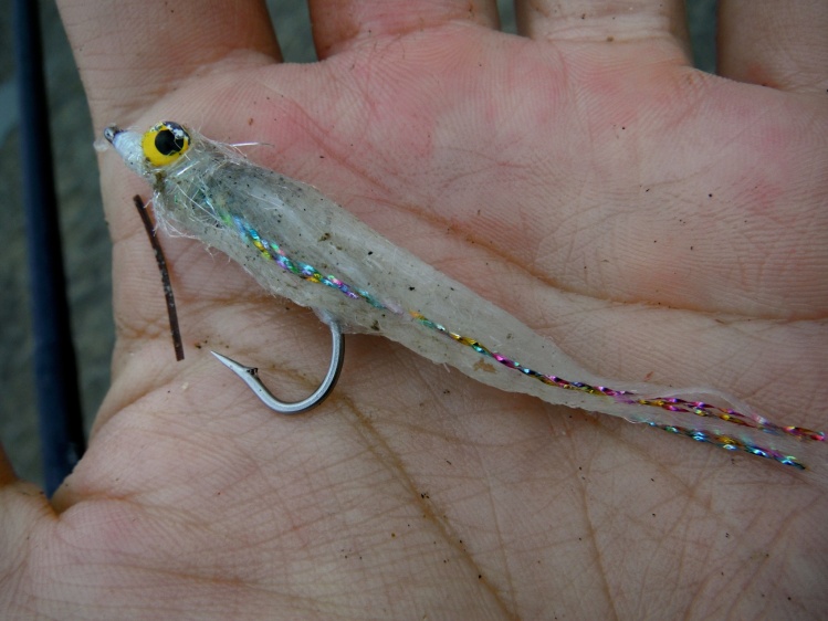 The rocks sure take a toll on my flies, but gotta love the basic white deep diver clouser. At least the are easy to tie. 