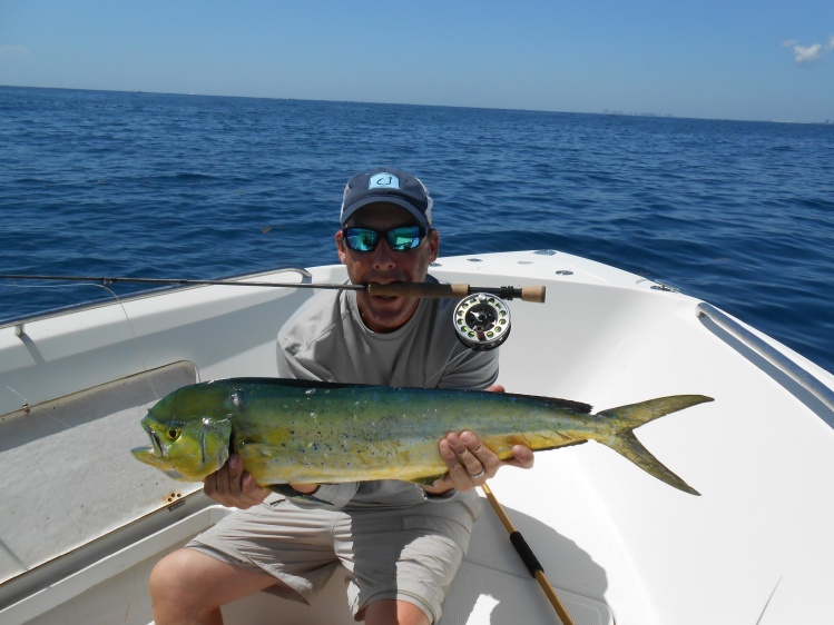 My best Mahi to date!..threw three patterns at her before tyig on squid pattern and watching light up and destroy it...great fight on T&amp;T Solar 8wt