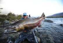 Juan Manuel Biott 's Fly-fishing Pic of a King salmon | Fly dreamers 