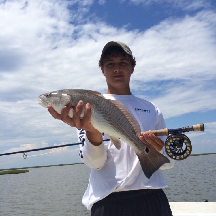 Kent's second redfish. Tagged and released!