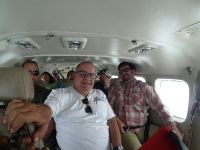 Inside the plane, Ecolodge bound