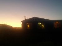 Sun sets on Estancia Laguna Verde Lodge
