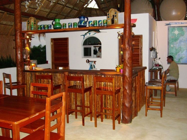 The restaurant at the first floor -  Punta Allen fishing club