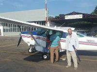 el Cessna que nos llevó a La Macarena