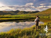 Casting along the sweeping bends of Silver Creek, Idaho. Randy Ashton photo.