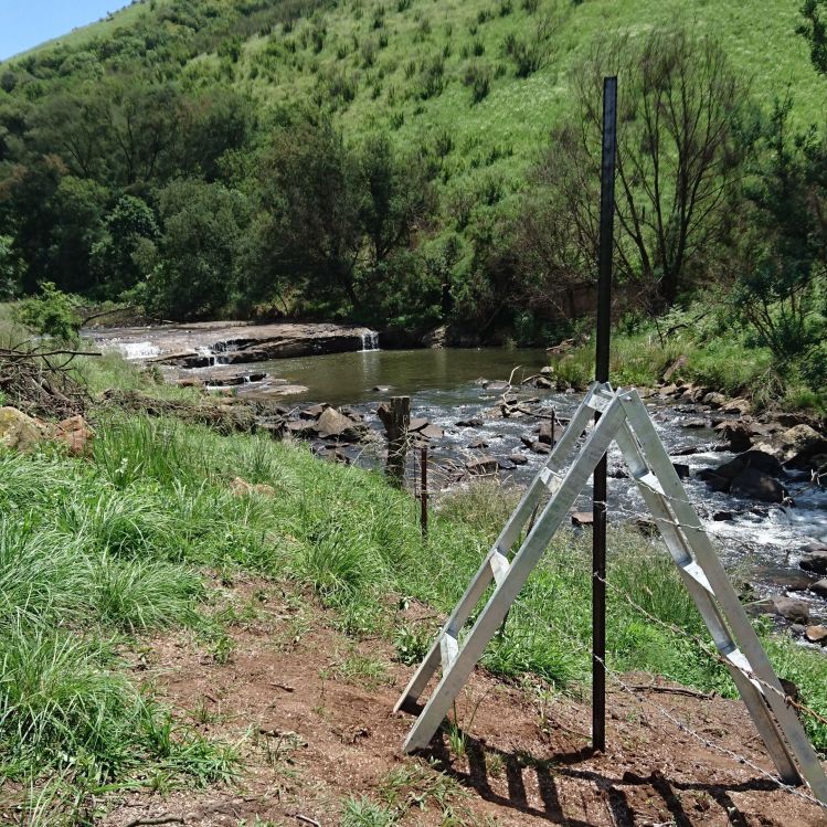 #BRU stream restoration project... Blue Ribbon Umgeni... South Africa. 1 of several stiles erected to enhance the fly-fishing experience.