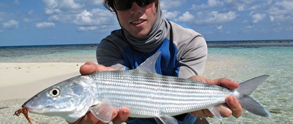 On the flats bone fishimg