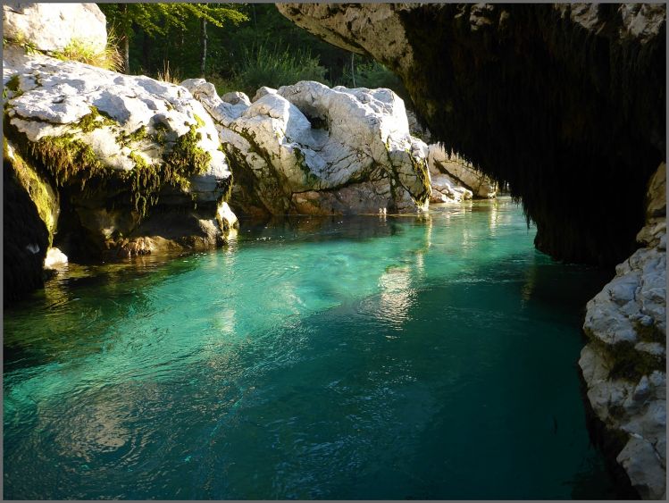 Hidden secrets of the Soca river.. Only Guides know the paths down there..