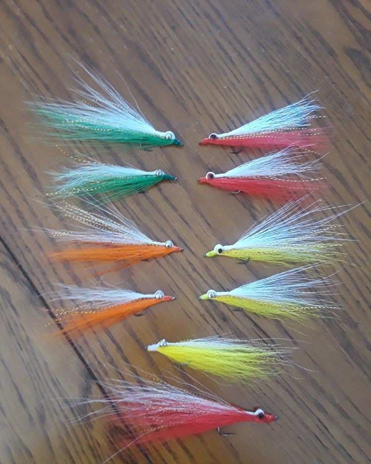 Trying to tie Clouser minnows with some consistency. I think I'm getting close.