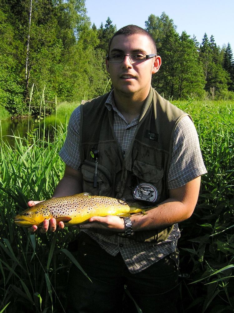 Beautiful Estonian wild brown trout