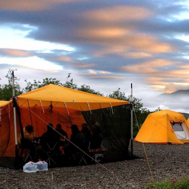 Most comfortable camps available on any Alaska float fishing trip!
