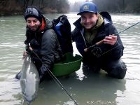 Best friends in best Fly fishing sport - Hucho Salmon
