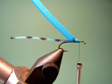 Fly tying - Braided Butt Damsel Adult - Step 2