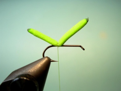 Fly tying - Inchworm - Step 1