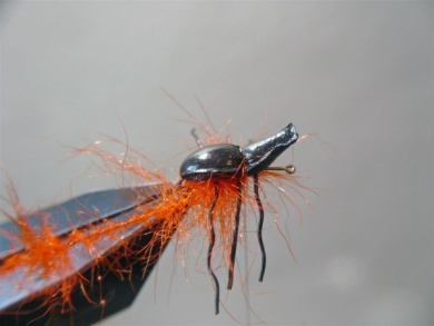 Fly tying - Gaja’s Winged Fishing Beetle - Step 16