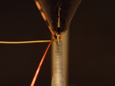 Fly tying - Wire Weave Orange Stone - Step 8