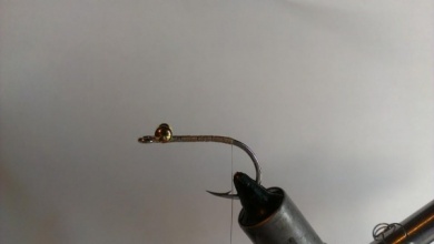 Fly tying - EP fiber shrimp - Step 1