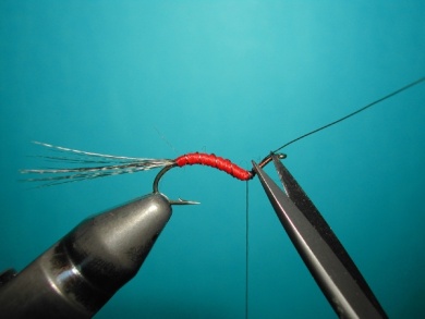 Fly tying - Hook bent fly - Step 8