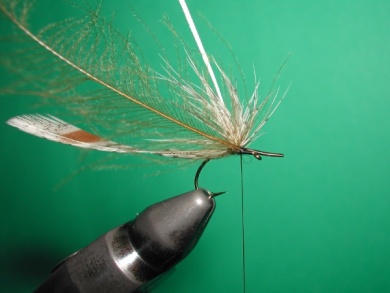 Fly tying - May fly partridge and CDC - Step 3